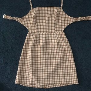 Checkered mini dress